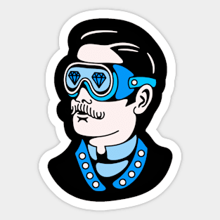 Man vr diamond Sticker